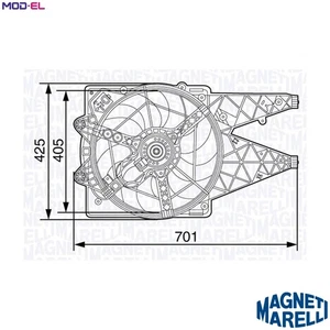 FAN ENGINE COOLING 069422472010 FOR FIAT DOBLO/Cargo/Platform/Chassis/MPV 2.0L - Picture 1 of 9