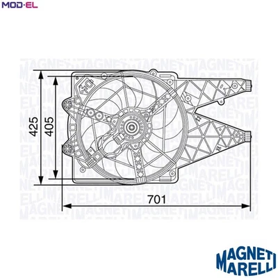 FAN ENGINE COOLING 069422472010 FOR FIAT DOBLO/Cargo/Platform/Chassis/MPV 2.0L - Image 1 of 4
