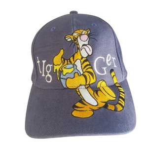Cappello Vintage Disney Berretto Strapback Blu Tigre Spellout Winnie The Pooh - Foto 1 di 10