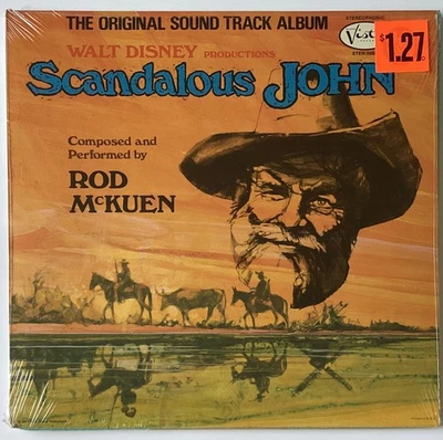 SCANDALOUS JOHN ~ Rod McKuen *SEALED* Orig 1971 Soundtrack DISNEY Vista LP NEW - Image 1 of 4