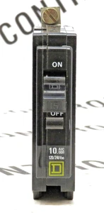 Schneider Electric Square D QOB115 15A 1-Pole 120/240V Bolt-On Miniature Breaker - Picture 1 of 4