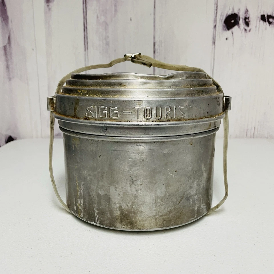 Juego de cocina de campamento SIGG TOURIST vintage de 4 piezas camping senderismo mochilero Foto 1 de 4