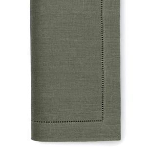 Sferra Festival Sage Green Linen Dinner Napkins Hemstitched 20x20" SET/4 New - Picture 1 of 6