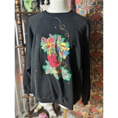 Sudadera Vintage Hanes Sport Navidad Gráfica X Grande Vacaciones Foto 1 de 3