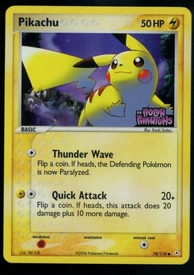 Pikachu Common Holon Phantoms 78/110 LP - Image 1 of 2