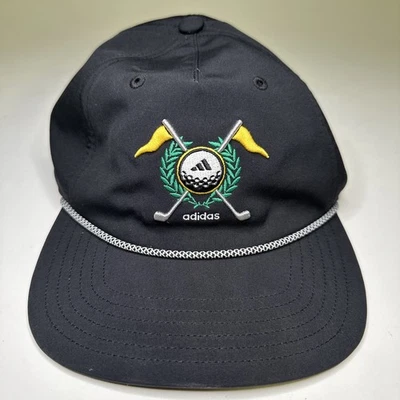 Gorra Adidas Retro 5 Paneles A Presión Trasera Negra Golf Bordada Banderas Foto 1 de 4