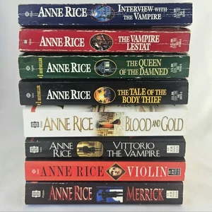 Lot of 8 Anne Rice Books Vampires, Witches Paperback Soft Covers - Picture 1 of 5