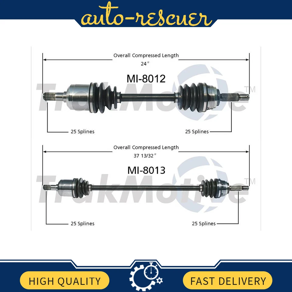 Juego de ejes delanteros CV SurTrack para Eagle Talon Mitsubishi Eclipse Foto 1 de 3