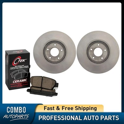 C-Tek Front Disc Brake Pad Set Disc Brake Rotor fits Renault Koleos 2010-2016 - Image 1 of 4