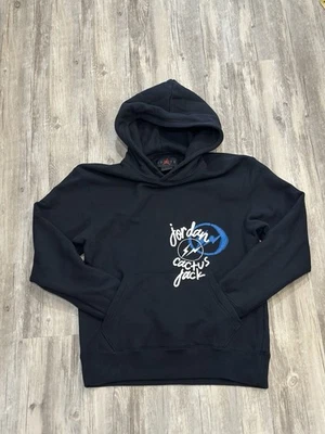 Sudadera con Capucha Jordan x Cactus Jack x Fragment Travis Scott Talla Pequeña Negra Usada en Excelente Condición Foto 1 de 4