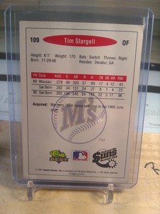 1991 Classic Best # 109 - Tim Stargell - Jacksonville Suns - OF