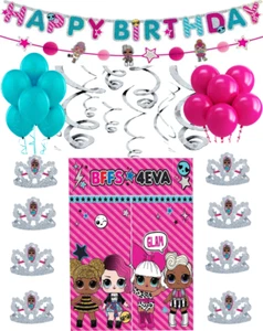 LOL Decoraciones de Fiesta de Cumpleaños Banner Prismático Pared Fondo Escena Setter Tiaras - Imagen 1 de 11