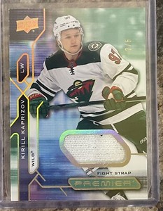 2021 Upper Deck Premier Kirill Kaprizov Fight Strap 2/5