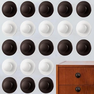 24 Pieces Adhesive Knobs Stick Cabinet Handles Instant Adhesive Cabinet Knob Sel - Picture 1 of 12