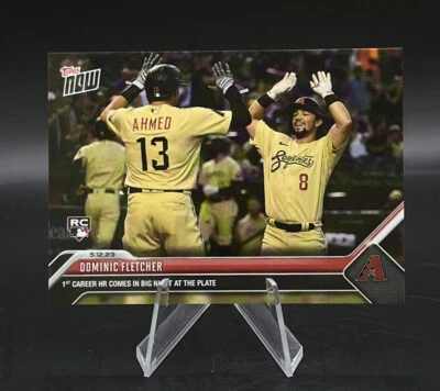 2023 Topps Now MLB AZ Diamondbacks Dominic Fletcher Rookie 1st Career HR #281 - Image 1 of 2