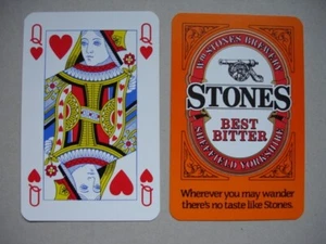SINGLE PLAYING CARD Stones Best Bitter Wm Stones Brewery Sheffield Yorkshire - Picture 1 of 1