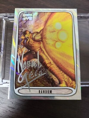 2024 Marvel Masterpieces Nahuel Grego Random  Auto /10 Moonlava Holo - Image 1 of 3