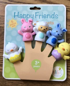 Magic Years Happy Friends Finger Puppets - 5 Piece Set  - Picture 1 of 4