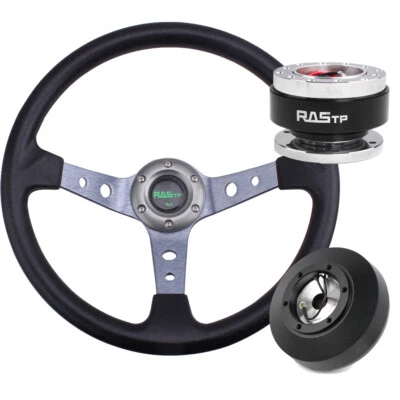 161H Quick Release Hub Adapter+14" Steering Wheel For Ford F150/F250/F350 92-97 Foto 1 de 4