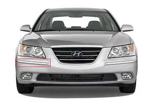 Front Bumper Chrome Molding Trim Right Passenger Sonata 2009-2010 OEM Set of 2 - Bild 1 von 4