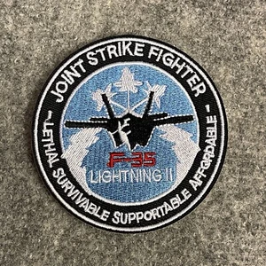 Patch Morale Brodé F-35 Lightning 2 JSF, Airforce, UBACS, Combinaison De Vol - Picture 1 of 3