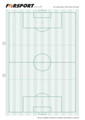 A4 Tactic Pad - Forsport Fußball Trainer und Pfadfinder Notizblock