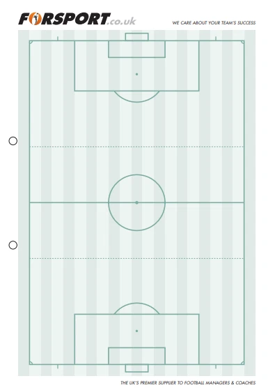 A4 Tactic Pad - Forsport Fußball Trainer und Pfadfinder Notizblock