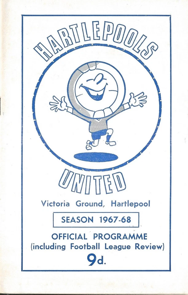 Football Programme HARTLEPOOLS UNITED v LUTON TOWN Jan 1968 - Image 1 of 1