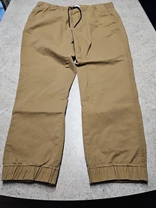 Old Navy Mens Khaki Drawstring Elastic Waist Jogger Pants Size XL - Picture 1 of 12