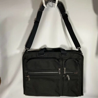 TUMI Alpha Laptop Messenger Bag Briefcase 17" Ballistic Nylon Black  26114D4 - Image 1 of 4