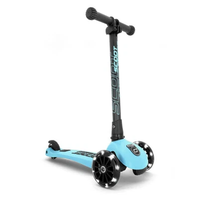 Scoot and Ride Highwaykick 3 mit LED Räder Roller 3 bis 6 Jahre Farbe blueberry - Bild 1 von 4