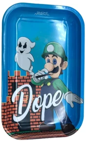 Bandeja metálica SUPER MARIO BROS "LUIGI" Smoke Arsenal mediana 27 cm X 17 cm - Imagen 1 de 1
