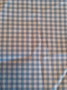 Pottery Barn Kids Blue & White Gingham Fitted Crib Sheet Checkered Classic - Picture 1 of 7
