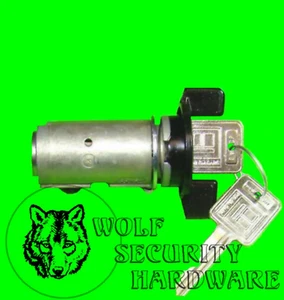 Buick Cadillac Oldsmobile Pontiac Ignition Key Switch Lock Cylinder Black Face - Foto 1 di 2