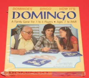1982 Domingo Family Game Dominoes & Bingo Brand New Sealed - Picture 1 of 5