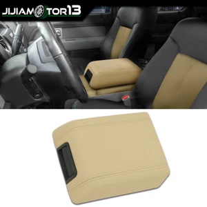Apoyabrazos consola central cuero beige apto para Ford F-150 04-08 5L3Z1506024AAD - Imagen 1 de 12
