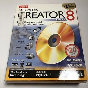 ROXIO Easy Media CREATOR 8 SUITE with User Guide NIB Sealed - Picture 1 of 3