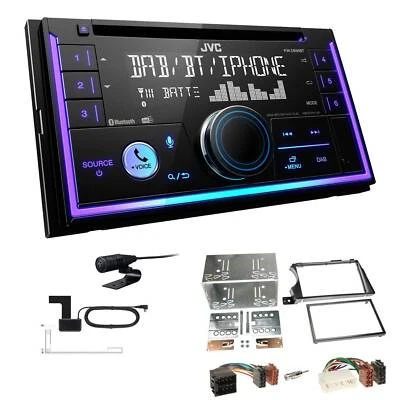 JVC 2-DIN MP3 Autoradio Bluetooth DAB+ für Ssangyong Kyron ab 2005 mit OEM Radio - Bild 1 von 4