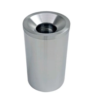EDELSTAHL PAPIERKORB selbstlöschend, Höhe 58 cm, 40 Liter, sofort, NEU,OVP, - Bild 1 von 3
