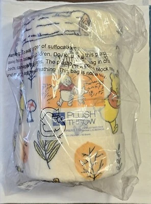 Super Soft Throw Blanket 5' x 6' The Big One Disney Winnie the Pooh Eeyore New - Image 1 of 3