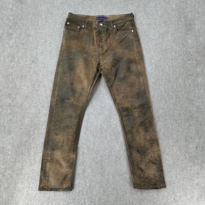 NWOT Ralph Lauren Purple Label 750 Pants Mens 30X29 Wax Coated RL Button Fly - Image 1 of 4