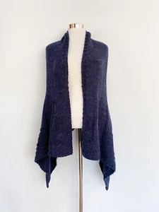METALICUS alpaca wool blend chunky loose knit sleeveless cardigan vest/ One Size - Picture 1 of 7
