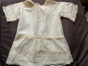 Adorable Antique Edwardian Handmade Child Dress -tulle lace flounces embroidered - Picture 1 of 9