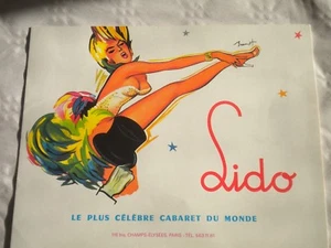 Vintage Theatre Lido 1960s Souvenir photo booklet Linor photo paris - Picture 1 of 2