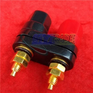ONE 5-WAY Speaker Cable TERMINAL Dual BINDING POST NEW - Picture 1 of 6