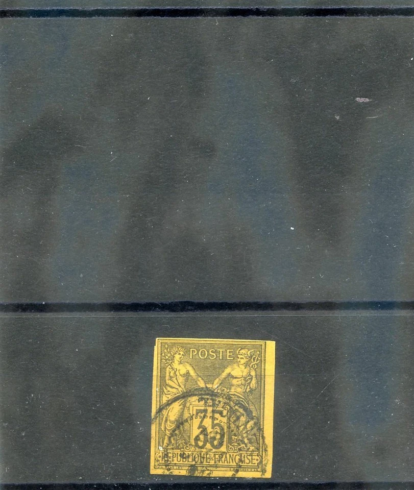 SENEGAL, FORERUNNER (YT 45)VF 1878 35c VIOLET BLACK/YELLOW, SENEGAL, $300 - Image 1 of 1