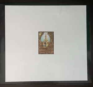 Thailand Stamp Proof 1996 50th Ann HM Accession to the Throne 1st #257 (defect) - Picture 1 of 4