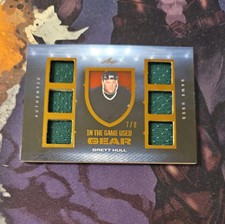 2023 Leaf In The Game Used Gear 6 Relics Brett Hull 07/08 Dallas Stars