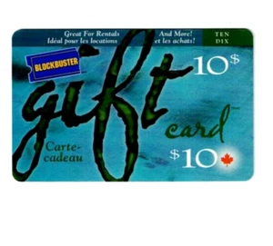 Blockbuster Gift Card - 2005 - Great for Rentals - Canada- Collectible -No Value - Picture 1 of 2