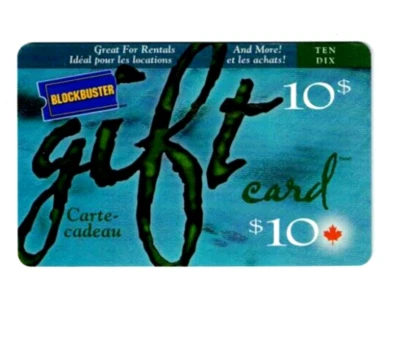 Blockbuster Gift Card - 2005 - Great for Rentals - Canada- Collectible -No Value - Image 1 of 2
